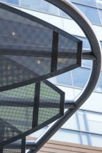 R.F. Knox Company, Inc., a fabricator based in Smyrna, G.A., executed Civitas’ vision by surrounding the woven wire mesh with U-edge frames.
