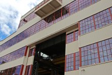 Some of the 1,700 custom, handcrafted steel windows created by Hope's® to fulfill the project's mandate to maintain the structure's historic window features